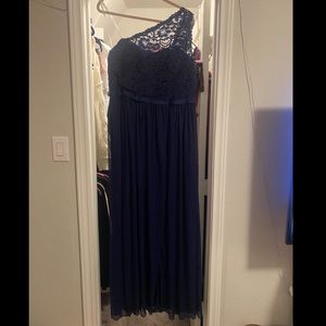 David’s bridal bridesmaid dress color Marine